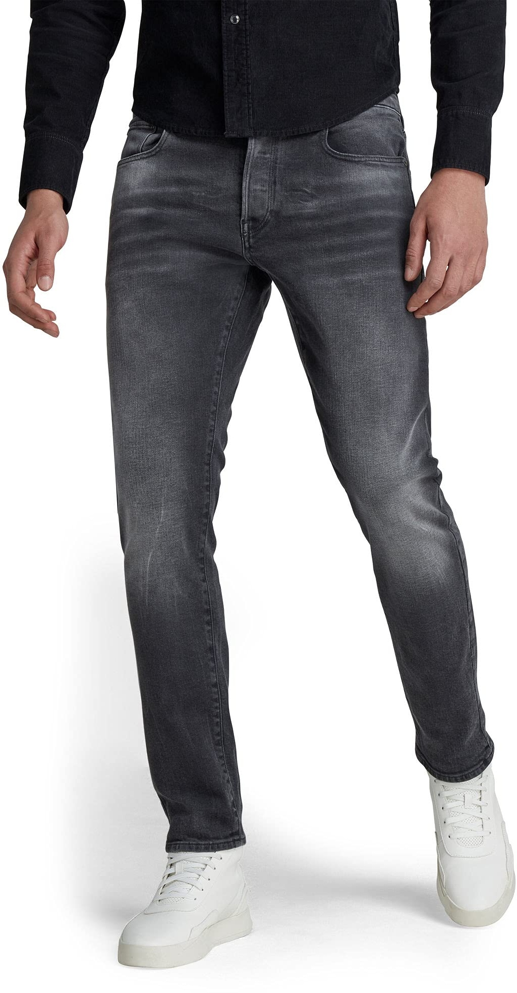 G-STAR RAW Herren 3301 Slim Jeans, Schwarz (antic charcoal 51001-B479-A800), 31W / 30L