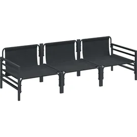 vidaXL Garten-Sofa-Set 3 pcs Anthrazit