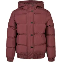 URBAN CLASSICS UCK1756 Girls Hooded Puffer Jacket Größe:122/128, Farbe:Cherry