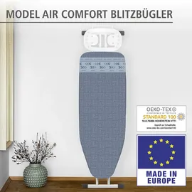 Wenko Bügelbrettbezug Air Comfort M grau, blau