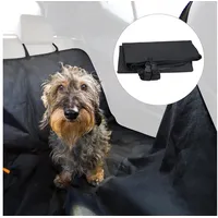 Relaxdays Hundedecke Auto 2er Sitz Schwarz 136 x 142 cm