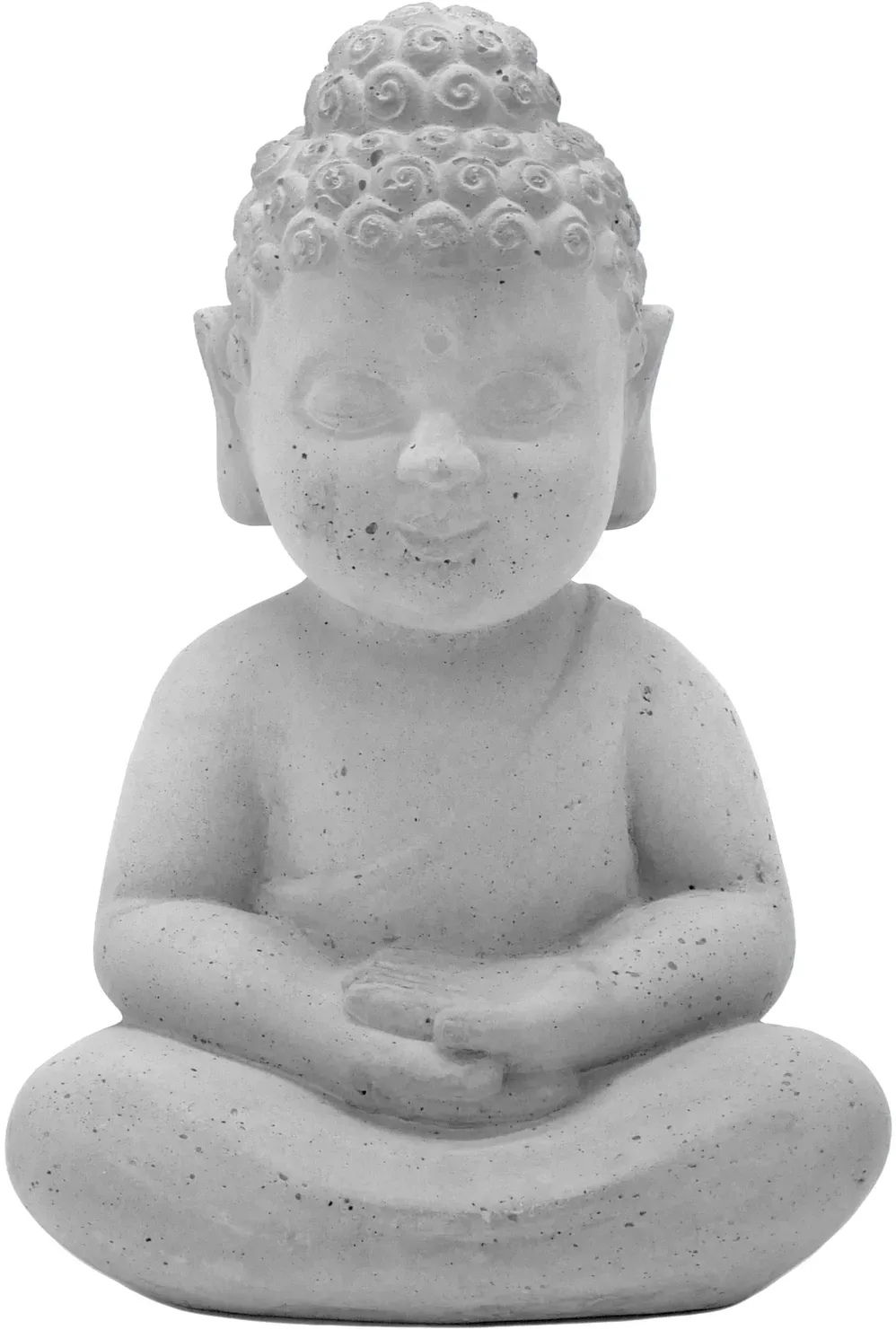 Buddha Manju - Zementgrau - 33 cm