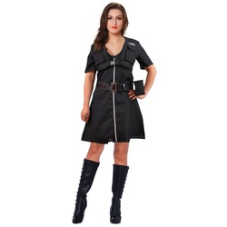 Metamorph Kostüm SWAT Kleid mit Taschen, Immer voll im Einsatz: Polizeikleid mit Gürtel und Taschen schwarz 36-38