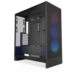 NZXT H7 Flow Black RGB (2024) Midi Tower ATX Gaming Gehäuse schwarz mit Glasfenster
