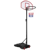 Sportana Basketballkorb höhenverstellbar 179-210cm mit Rollen