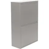 Spinder Design Mülltrennsystem »GIGI 4«, Stahl-Abfalltrennsystem mit 4x 18,5-Liter-Inneneimern grau