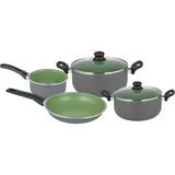 Michelino Lara Topf-Set 4-tlg. grau/grün