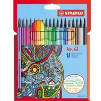 Stabilo Pen 68 Kartonetui 18 St.