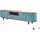 KAWOLA MARIA Lowboard 160 cm Hellblau/Edelstahl