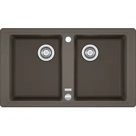 Franke BFG 620-86 links Einbauspüle Cashmere Excenterbetätigung 860 x 500 mm