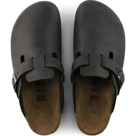 Birkenstock Boston Nubukleder geölt schmal schwarz 45