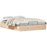 vidaXL Ottoman Bettgestell 160 x 200 cm Beige