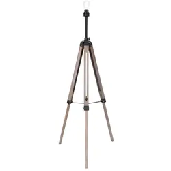 Stehlampe Stativleuchte Standleuchte Wohnzimmerlampe Metall Holz verstellbar