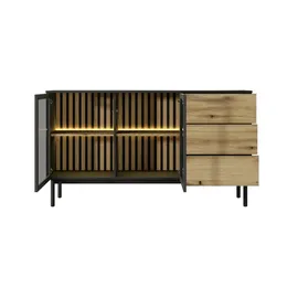Möbel Kraft Sideboard ¦ schwarz ¦ Maße (cm): B: 149,9 H: 84,8