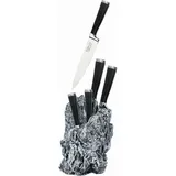 STONELINE Excalibur Messerblock 7-tlg. Schwarz