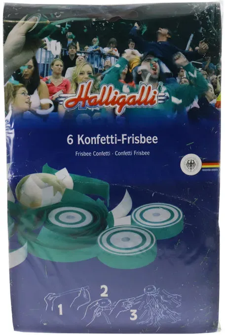 KÖGLER GmbH & Co.KG Konfetti-Frisbee grün/weiß, 6er Pack