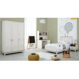 aea Schlafzimmer Sets Jugendbett Kinderbett, weiß Holz Set 4tlg Bett Modern