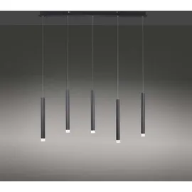 just light. LED-Pendelleuchte BRUNO fünfflammig, schwarz