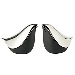 EDZARD Salz- & Pfefferstreuer Dove, edel versilbert, anlaufgeschützt, Höhe 6 cm