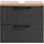 WELLTIME Waschbeckenunterschrank 2 Schubladen 60 x 55 cm Grau