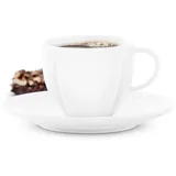 ROSENDAHL Kaffeetasse mit Untertasse 28 cl Grand Cru Soft klassisch, Weiss