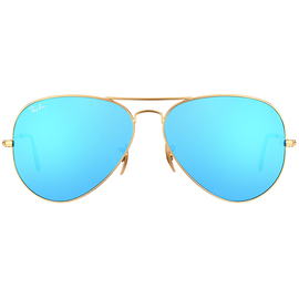 Ray Ban Aviator Flash Lenses RB3025 112/17 62-14 polished gold/blue