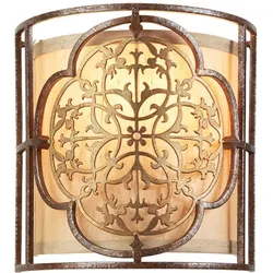 Marcella 1-flammige Wandleuchte - Britische Bronze/Oxidierte Bronze
