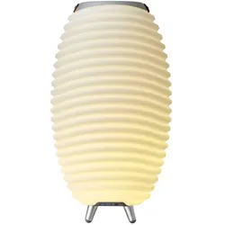 KOODUU LED Stehlampe "Synergy 50", weiß, Ø 31,70cm H: 56,30cm, Lampen, Hygge-Design, Bluetooth Lautsprecher, Sektkühler, TWS Stereo Sound
