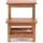 DESIGN DELIGHTS Pflanzenhocker Step 47 x 37 cm Braun