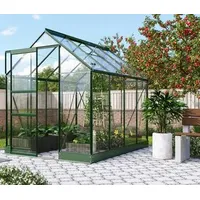 Vitavia Gewächshaus Pontos 5000, ESG, inkl. Fundament, Dunkelgrün