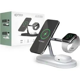 TECH-PROTECT A12 3in1 MagSafe induktives Ladegerät Weiß