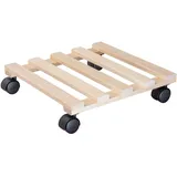 Wagner System WAGNER Pflanzenroller Buche eckig 34 x 34 cm Tragkraft bis max. 100 kg