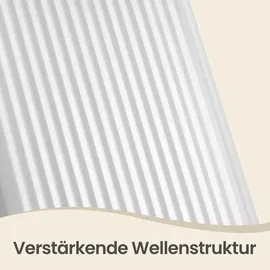 Songmics Mülleimer Küche 50 l Weiß