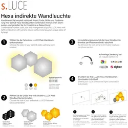 s.luce Hive indirekte LED Wandleuchte Kombination