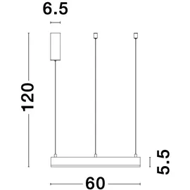 Nova Luce Motif 1-flg. Ø 60 cm gold