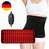 120Leds Rotlichtlampe Rotlicht Therapie Gürtel, 5 Stufen Vibrationen Massage Mit