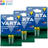 6 VARTA Aufladen Accu Telefon AAA batteries LR03 550mAh Nimh 1.2V HR03 2BL Neu