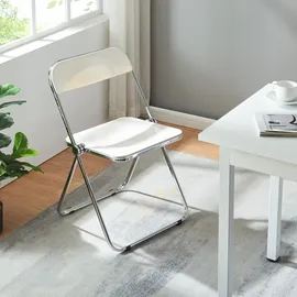 [en.casa] Klappstuhl Pornainen 4 Stk. Weiß