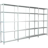 SCHULTE Regalwelt Schulte Steck-Grund- und 3 x Anbauregale 200 cm x 400 cm x 35 cm Weiß