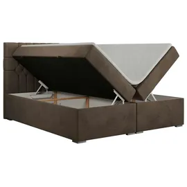 MKS Meble Boxbett mit Bettkasten ¦ braun ¦ Maße (cm): B: 140 H: 125