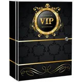 banjado XXL Medizinschrank Abschliessbar 35x46x15cm Arzneischrank Weiß Aus Metall Mit Motiv Vip