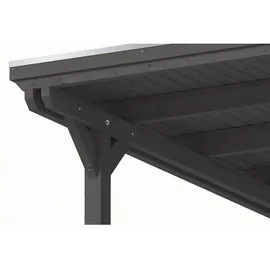 SKANHOLZ Doppelcarport 6,09 x 8,46 m schiefergrau inkl. Abstellraum