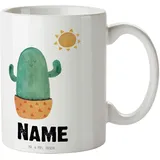 Mr. & Mrs. Panda Personalisierte Tasse Kaktus Sonne - Personalisierte Geschenke, Namen, Namenstasse, Liebeskummer, Tasse mit Namen, Liebeskummer