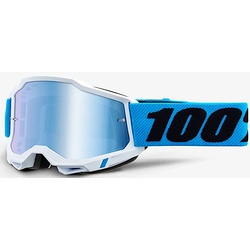 100% Accuri II Novel Motorcross bril, wit-blauw