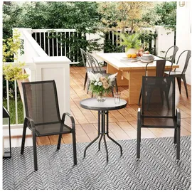 Outsunny Bistroset 3-tlg. Schwarz
