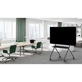 Vision VFM-F12 – Display Staffelei Trolley mit Ablage für 55–100′′