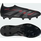 Adidas Unisex Predator League Laceless Firm Multi Ground Football Boot Fußballschuhe, Core Black/Grey Four/Lucid Red