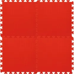 Jamara Puzzle Puzzlematten 50 x 50 cm, rot, 4 Puzzleteile rot