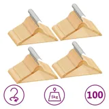 vidaXL 100 Stk. Kleiderbügel-Set Rutschfest Hartholz