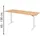 M-Wave Schreibtisch adlatus 100 Buche / Lichtgrau